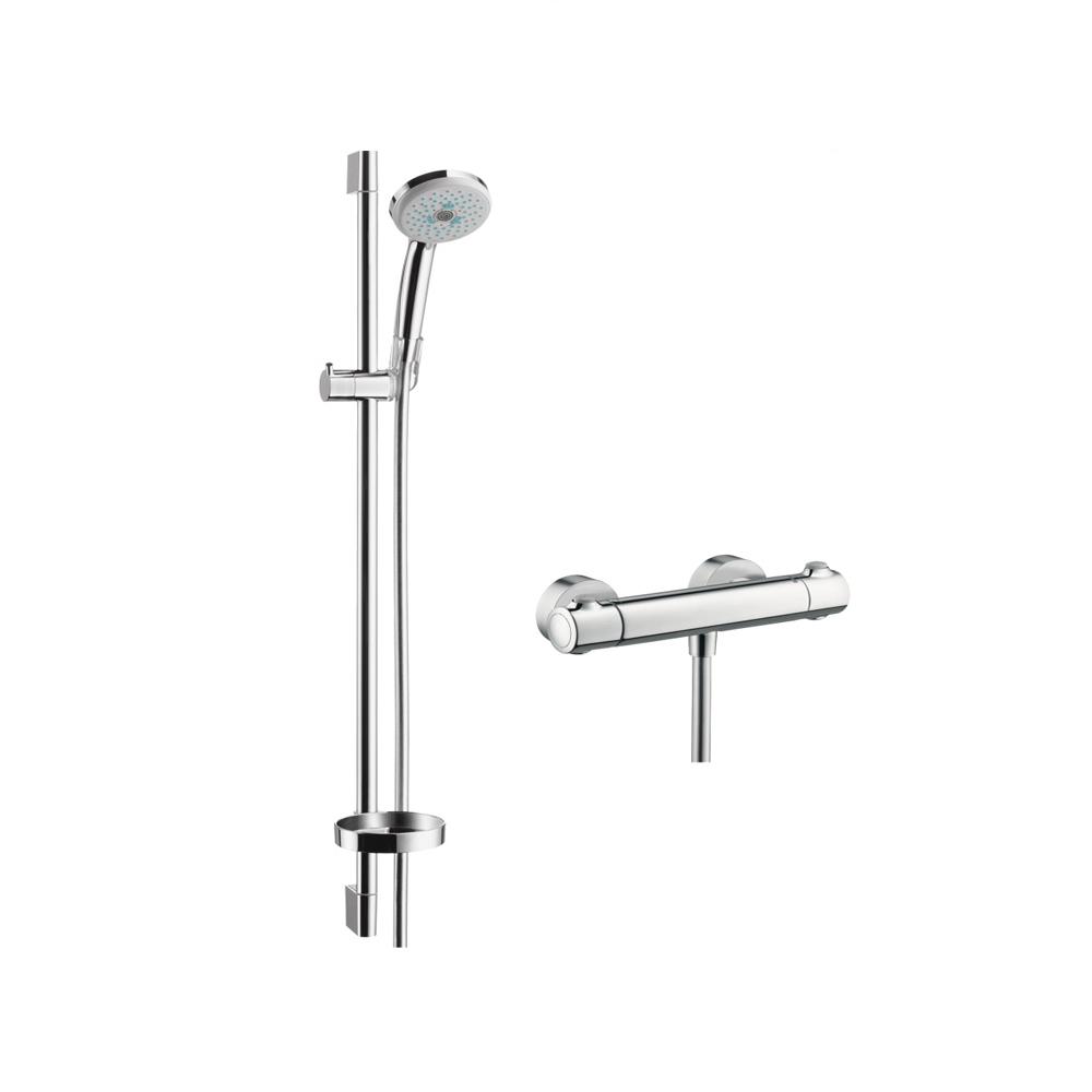 Hansgrohe Brausekombination Croma 100 Multi / Ecostat 1001 Unica SL 27085000