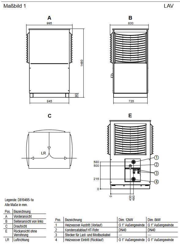 Novelan Paket Luft Wasser Wärmepumpe LAV 8-HSV 9 230/400V 103776HSV941