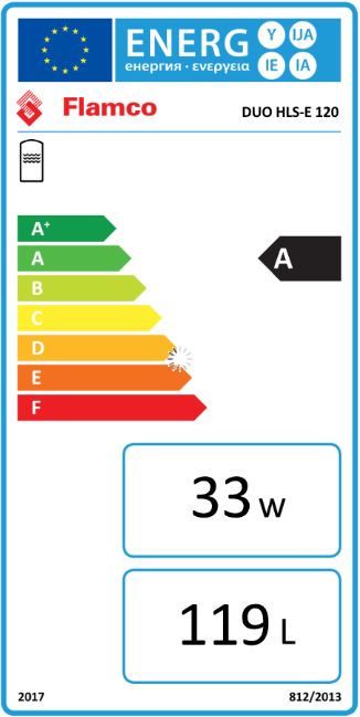 Flamco Edelstahl Standspeicher DUO HLS-E 120 weiß 70 mm Warmwasserspeicher