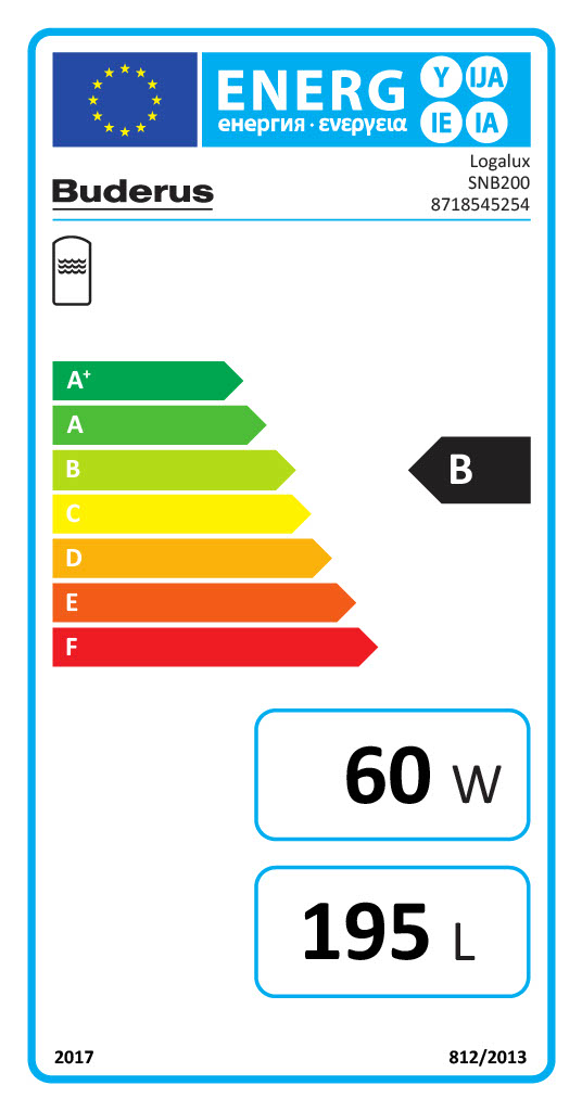 Buderus Logalux SNB200 Speicher Warmwasserspeicher Trinkwasserspeicher