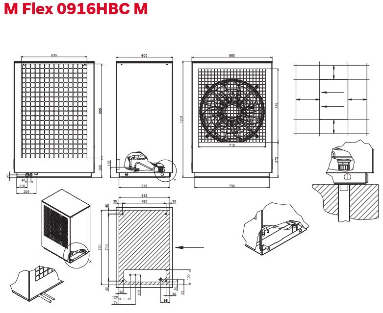 Glen Dimplex M Flex 0609HBC M Split Wärmepumpe Heizen und Kühlen 381080