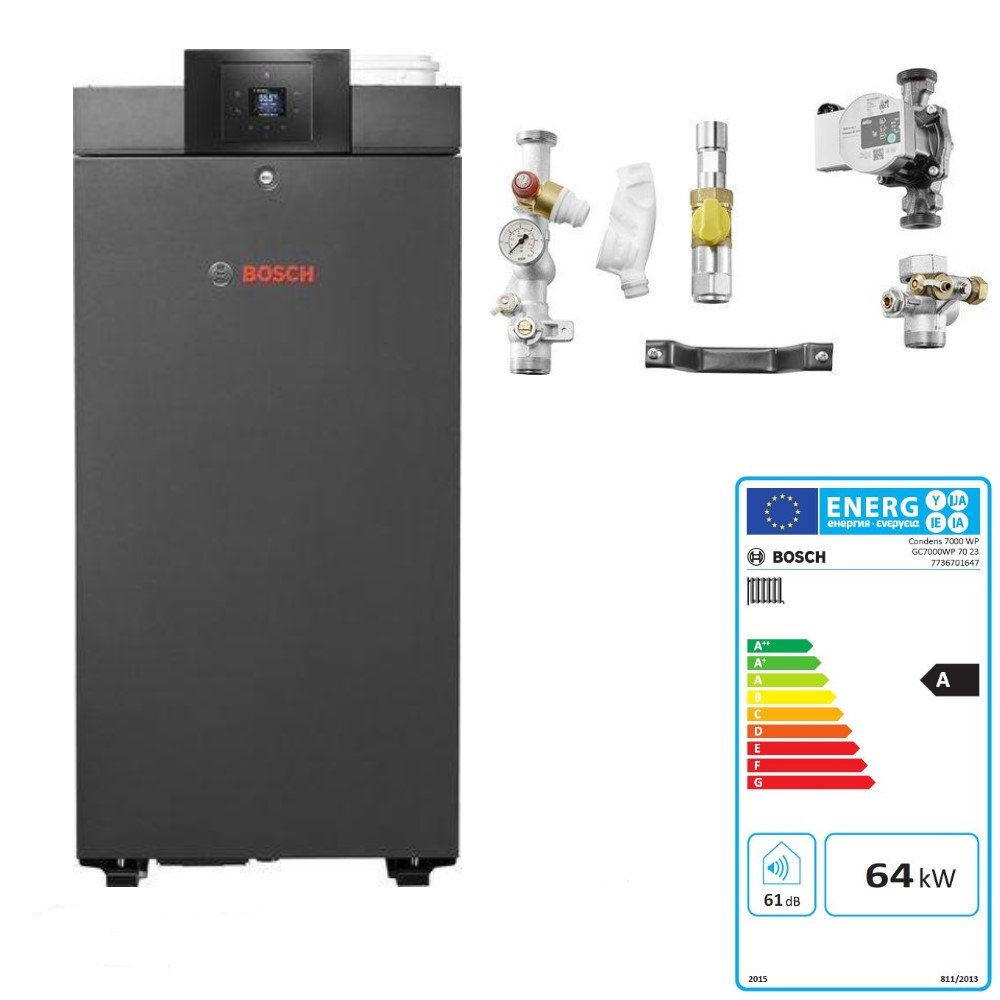 Bosch Gas Brennwertgerät Condens GC7000 WP 70 Erdgas E Pumpenanschlussgruppe