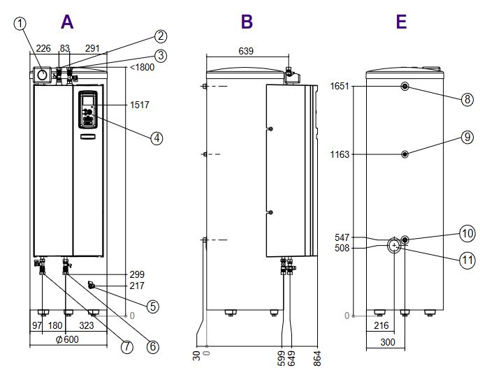 Novelan Luft Wasser Wärmepumpe Jabbah 5-1 Compactstation CS7 heizen kühlen