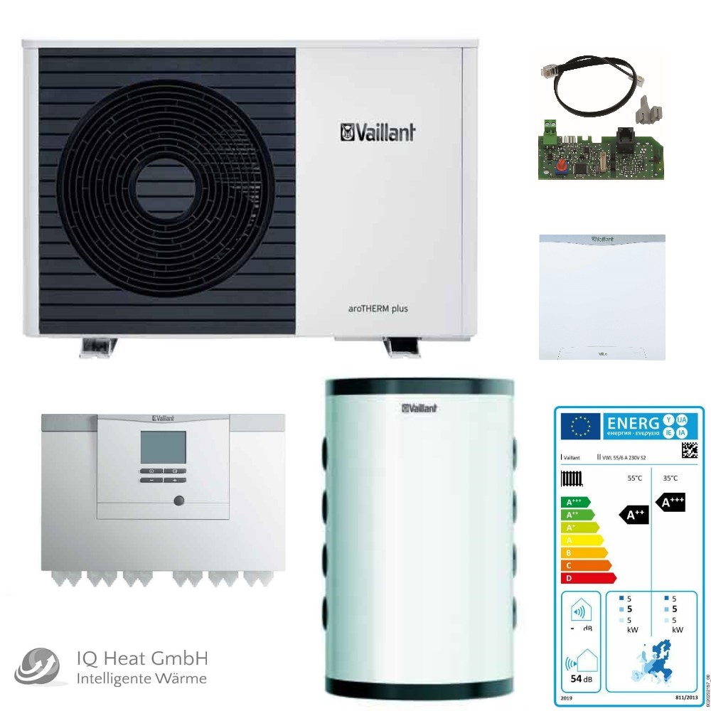 Vaillant Luft Wärmepumpe Hybridsystem aroTHERM plus VWL 55/6 A S2 Paket 4.051/2