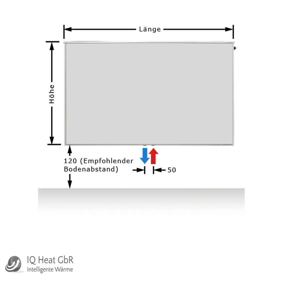 Buderus Logatrend Ventil Flachheizkörper VCM Plan Bauhöhe 400 mm vers. Längen