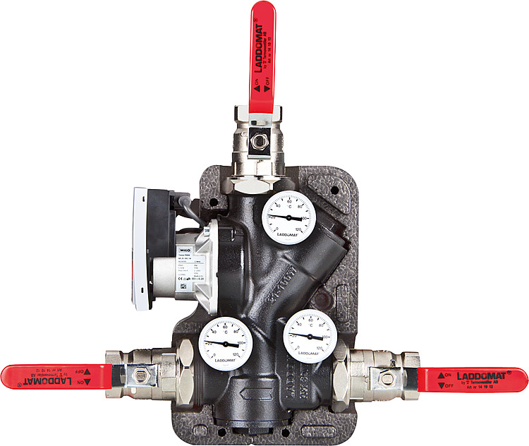 Laddomat 21-100 mit Wilo Para 25/1-6 Thermische Rücklaufanhebung RTA Atmos