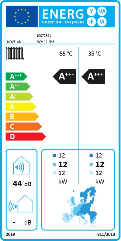 Novelan Sole Wärmepumpe SICV 12.2H3 Erdwärmepumpe modulierend 2,48-13,56 kW