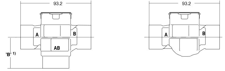 Buderus Ersatzteil Nr. 7098972 3-Wege-Ventil Dreiwegeventil 3/4" Honeywell GB112