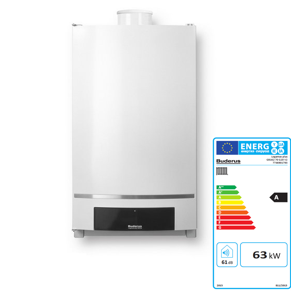 Buderus Logamax plus GB162 70 kW V2 Gas Brennwertgerät Kessel Heizung Therme