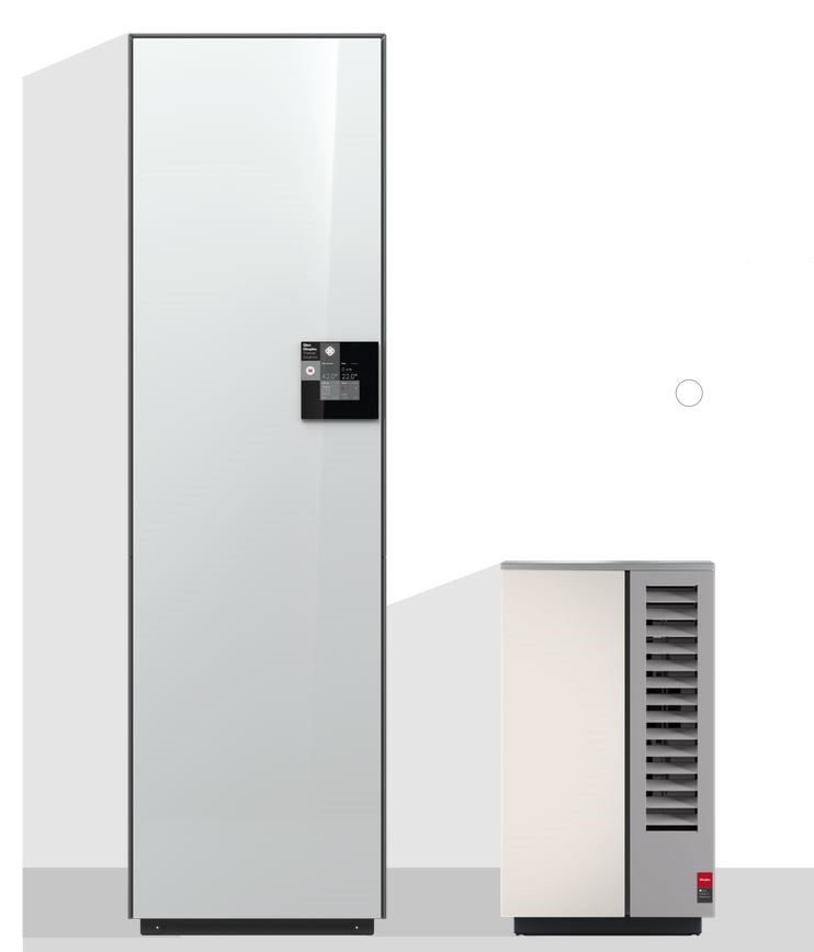 Dimplex Split Wärmepumpe System M Compact 4,6kW A2/W35 Graualu mit Tower WW