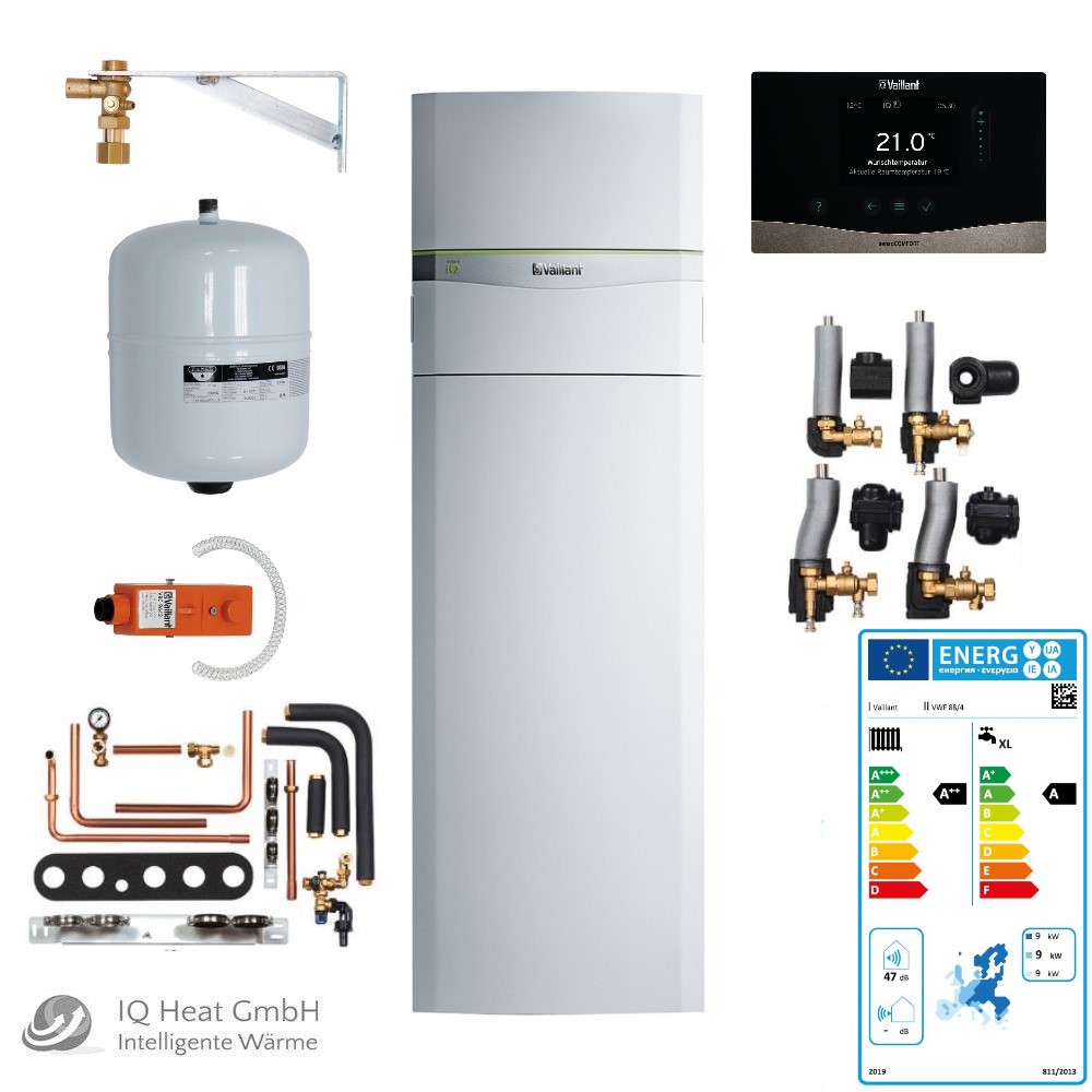 Vaillant Heizungs Wärmepumpe flexoCOMPACT exclusive VWF 88 /4 Paket 4.407 Sole