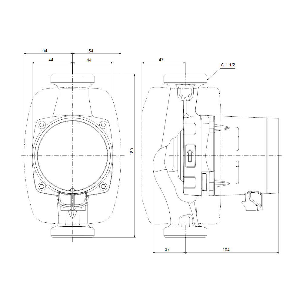 Grundfos Alpha1  25 - 40 Baulänge 180 mm Hocheffizienz Umwälzpumpe DN 25