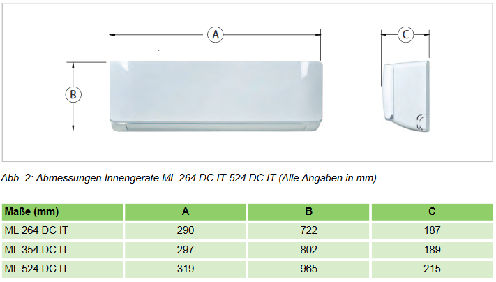 Remko Malaga ML 354 DC - Klimagerät Klimaanlage Inverter-Wandgerät Splitgerät