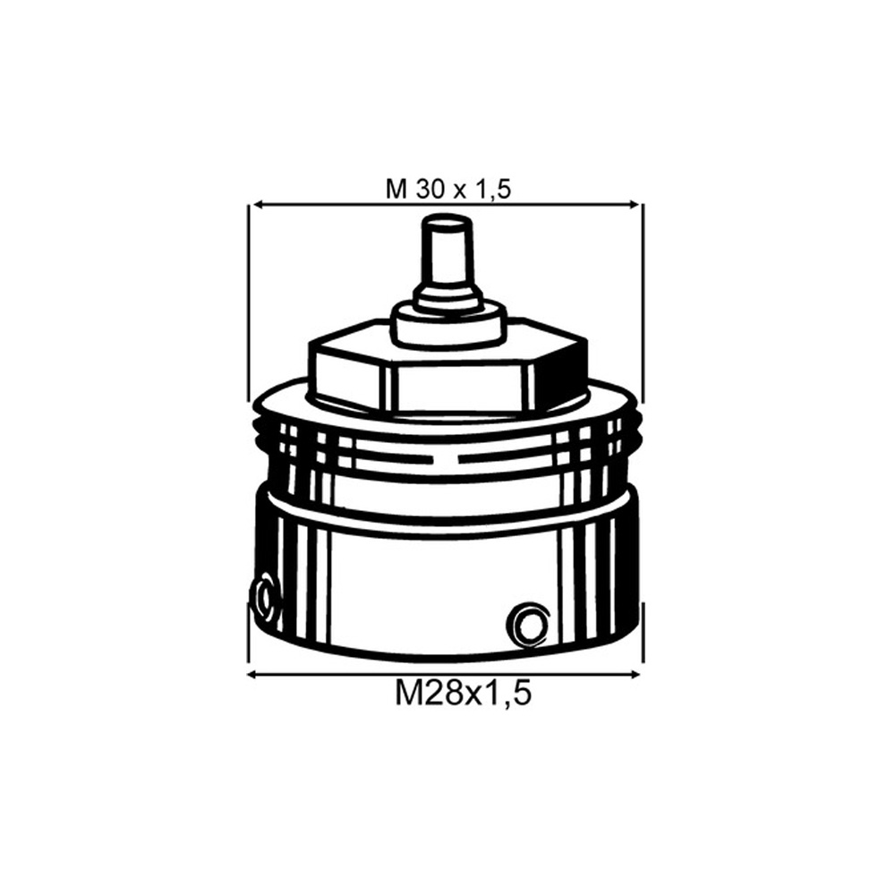 Heimeier TA Adapter M28x1,5 auf M30x1,5 Th Ventile Übergang Thermostat