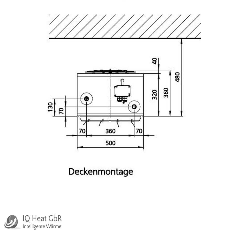 Kampmann Heizregister Lufterhitzer TIP 5000 12,5 kW 2-Stufen Typ 542036 Heizung