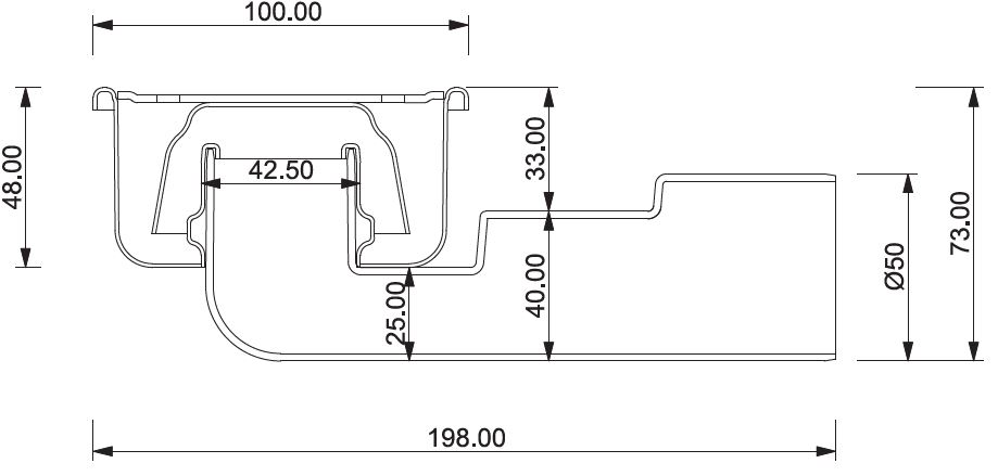 Bodenablauf Edelstahl 100 x 100 mm Ablauf Siphon Duschrinne Duschablauf