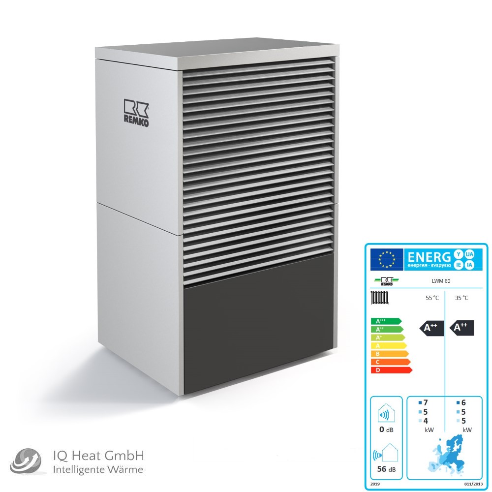 Remko LWM 80 Luft Wärmepumpe Monoblock 1-7 kW ALU 262080 Heizen Kühlen