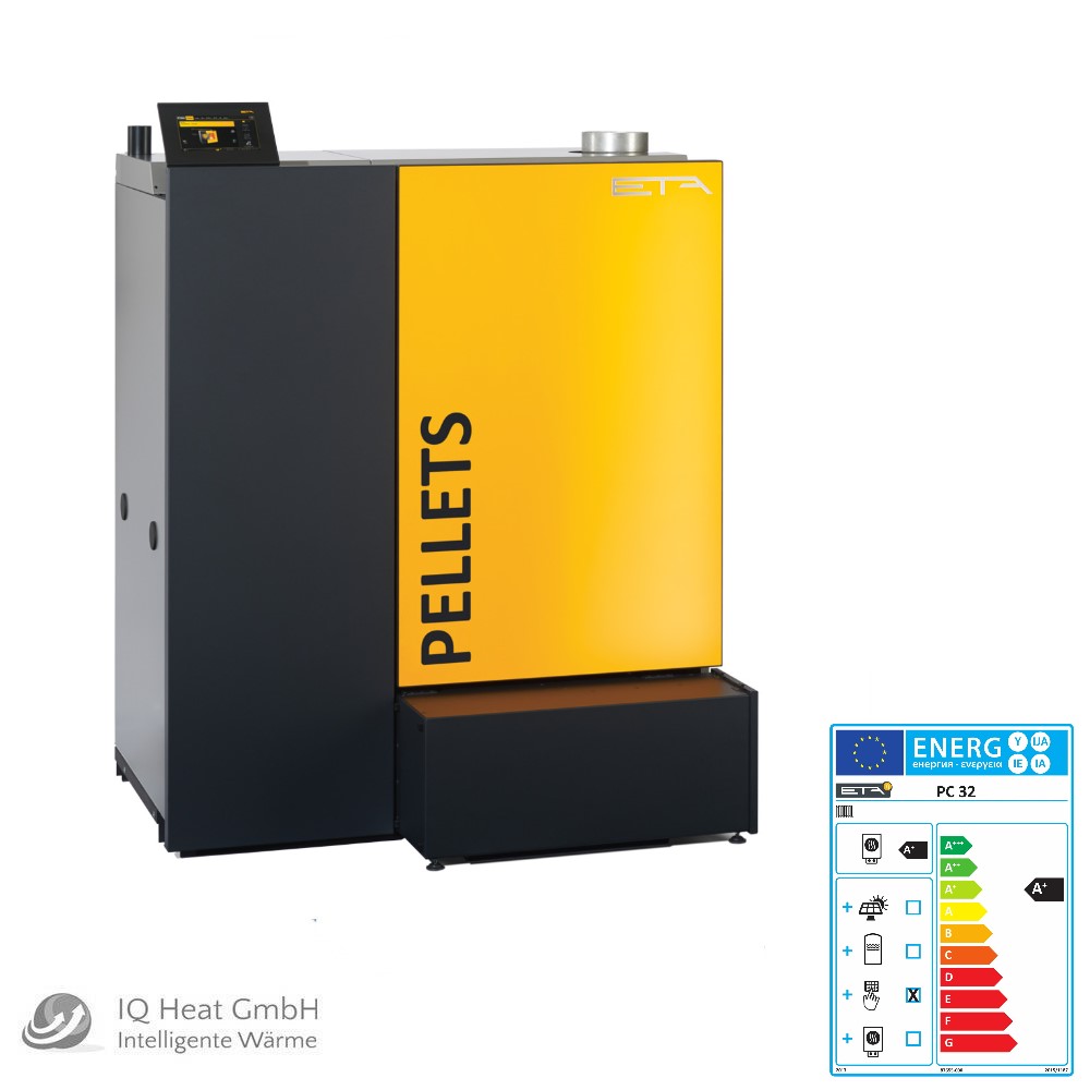 ETA Pelletkessel PC 32 PelletsCompact Touch 32 kW Pelletheizung Regelung