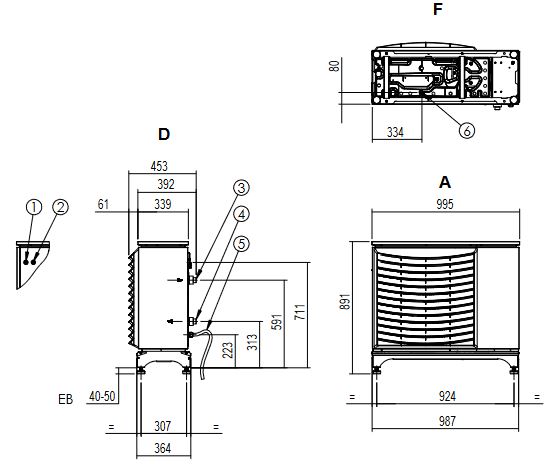 Novelan Luft Wasser Wärmepumpe Jabbah 5-1 Compactstation CS7 heizen kühlen