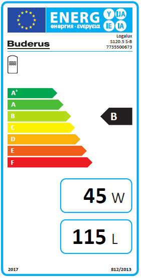Buderus Logalux Speicher S120.5 S-B Warmwasserspeicher Boiler Standspeicher