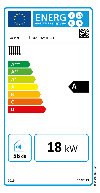 Vaillant Gas Brennwert Kessel ecoVIT VKK 186/5 Erdgas E LL 18 kW 0010019503