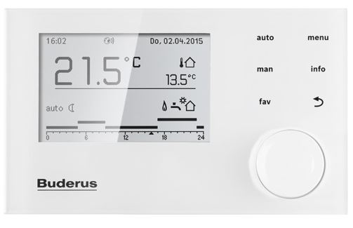 Buderus Gasbrennwert Paket GBH192-15i T150S weiß PNR400, 4x SKT1.0, RC310 SL136