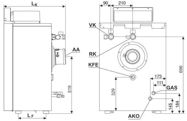 Buderus Gasbrennwert Kessel Logano plus GB212-15 kW MC110 Heizkessel Heizung