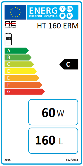 Austria Email Standspeicher HT160 ERM Liter Warmwasserspeicher Boiler blau
