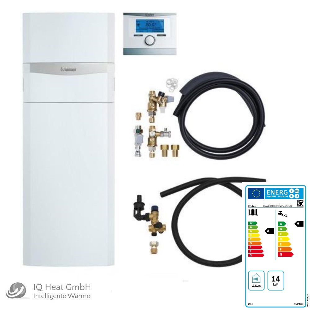 Vaillant Paket Gas Brennwert Thermoblock ecoCOMPACT VSC 146/4-5 90 E VRC 700/6