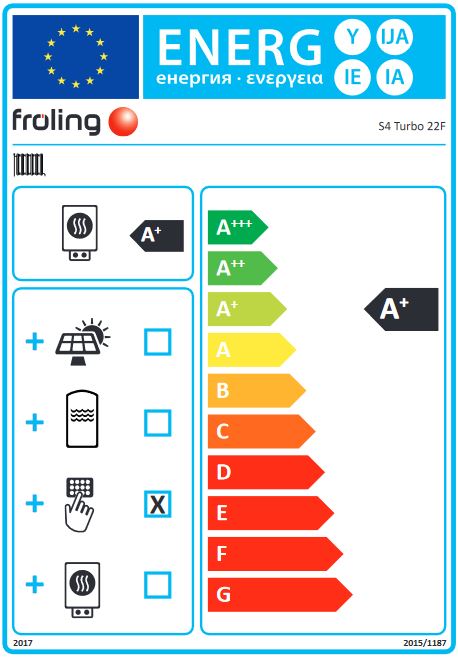 Fröling Holzvergaser Scheitholzkessel S4 Turbo 22 F 7" Touch Pelletflansch