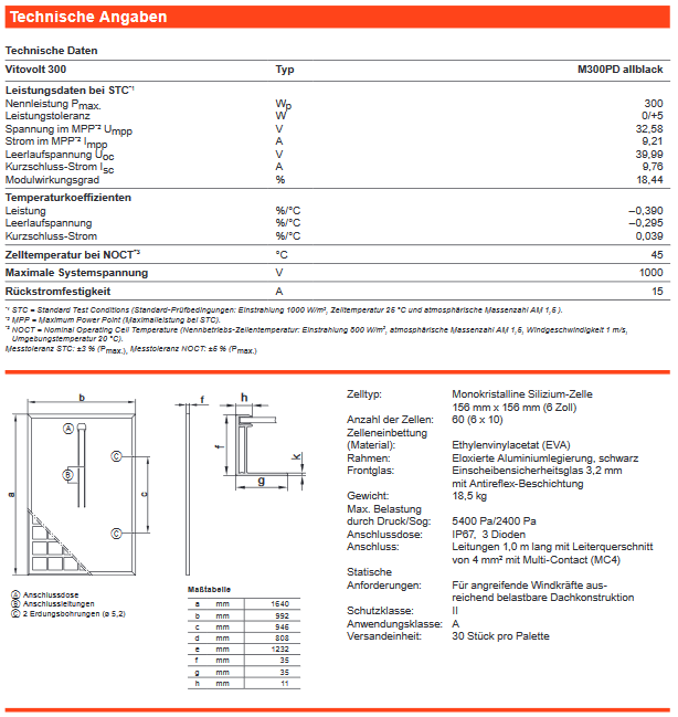 Viessmann PV-Anlage Vitovolt 300 allblack XS 3,00 kWp Photovoltaik Solarmodul